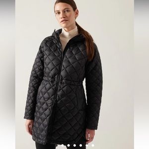 NEVER WORN W/ TAGS Athleta Whisper Featherless Parka in Black Size 1X